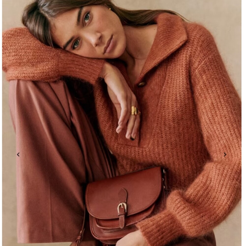 Sezane Rust Sweater
